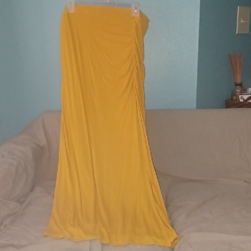 Forever 21 Mustard A-Line Skirt